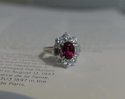 1.55克拉坦桑尼亚无烧豪镶红宝戒指（已售，同款可定制） 商品图2