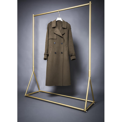 BLEND by purée #0808 羊毛绒混纺军旅风大衣 商品图1