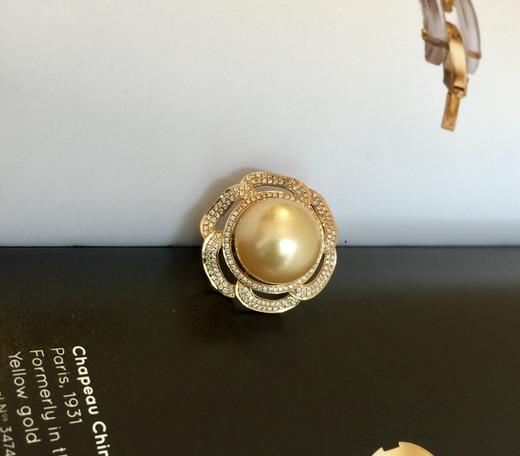 玫瑰造型南洋金珠戒指吊坠套装 商品图6