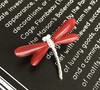 牛血色珊瑚蜻蜓款胸针吊坠两用款 商品缩略图1