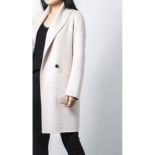 BLEND by purée #1126 羊毛绒混纺通勤必备翻领大衣 商品图11