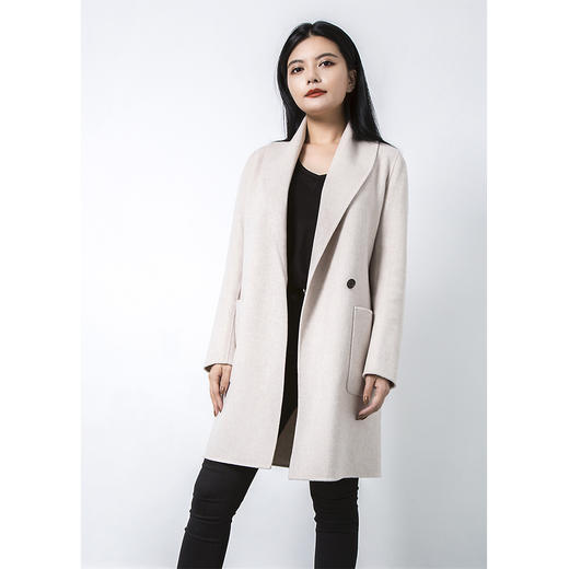 BLEND by purée #1126 羊毛绒混纺通勤必备翻领大衣 商品图10