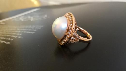 18mm钻镶马贝珠戒指 商品图8