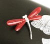 牛血色珊瑚蜻蜓款胸针吊坠两用款 商品缩略图2