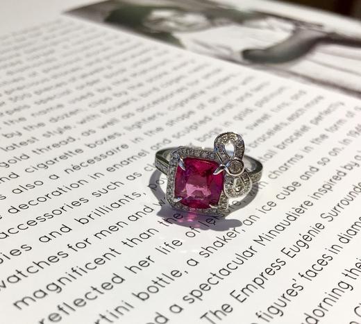 2.43克拉热粉蝴蝶结款尖晶石戒指 商品图4