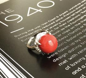 13mm阿卡珊瑚戒指