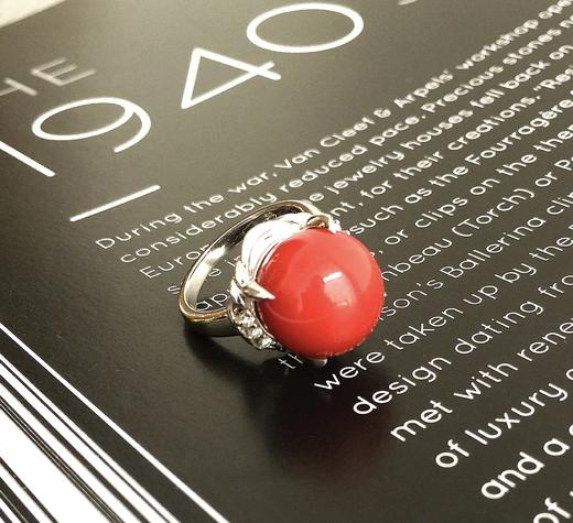 13mm阿卡珊瑚戒指 商品图0