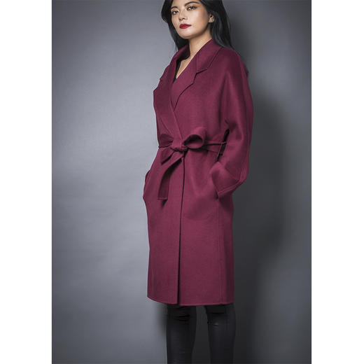 PURE by purée #0508 纯羊绒简约睡袍风大衣 商品图8