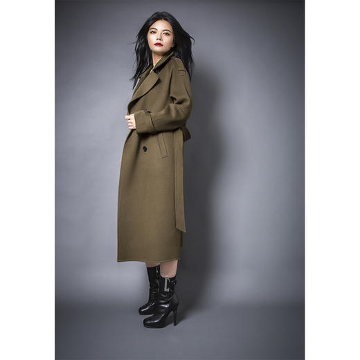 BLEND by purée #0808 羊毛绒混纺军旅风大衣 商品图6