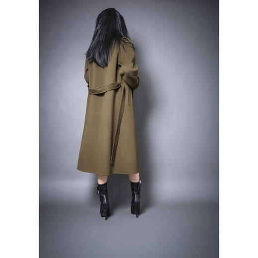 BLEND by purée #0808 羊毛绒混纺军旅风大衣 商品图7