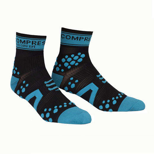 compressport3d豆子runprov2竞速马拉松跑步袜高帮