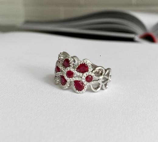 2.58克拉鸽血红群镶红宝石戒指（已售，欣赏） 商品图0