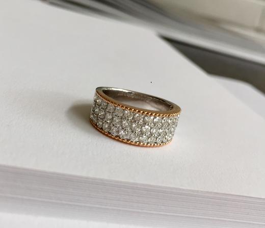 露珠滚边群镶钻戒 商品图2