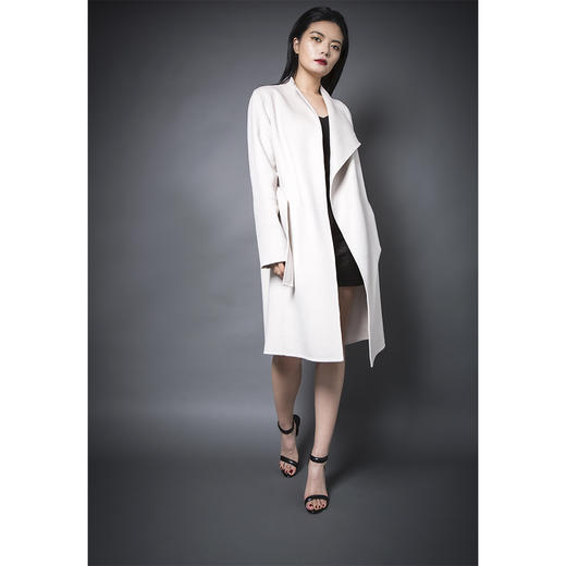 PURE by purée #0518 纯羊绒不对称设计大衣 商品图2