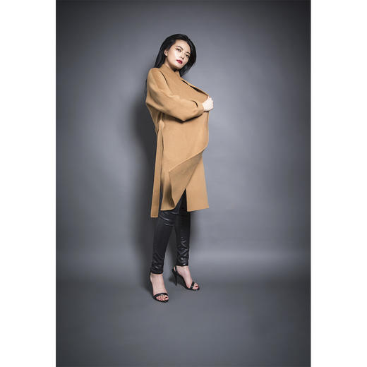 PURE by purée #0508 纯羊绒简约睡袍风大衣 商品图3