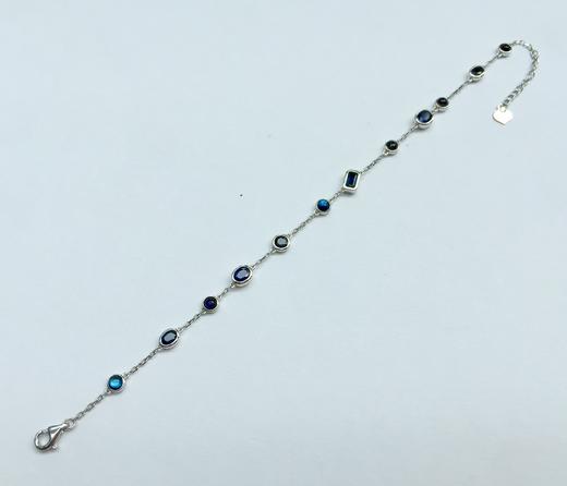 蓝宝石配蓝色月光石轻奢款手链 商品图3