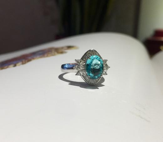 2.68克拉帕拉伊巴蓝碧玺戒指 商品图1