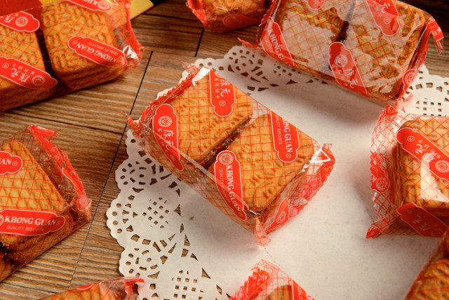 600g康元雪克夹心饼干