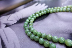 俄罗斯翠玉猫眼整圈珠链