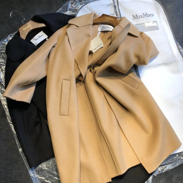 maxmara女士浴袍长款羊绒大衣