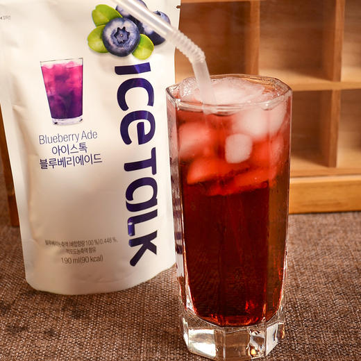 韩国埃丝淘蓝莓味冰果饮料190ml袋