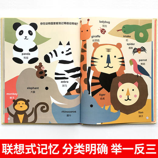 儿童英语主题联想1000词 3-6岁幼儿英语双语日常情景有声绘本 商品图4