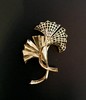 无边镶嵌工艺钻石银杏造型胸针 商品缩略图8