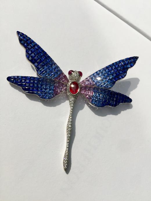 无边镶嵌蜻蜓胸针 商品图2