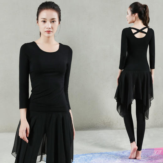 新款菩媞瑜伽服上衣交叉美背显瘦修身j1061 商品图1