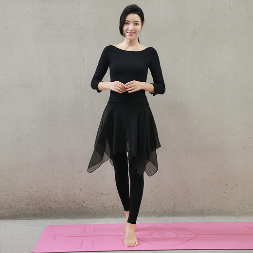 菩媞秋冬瑜伽服套装女显瘦瑜珈服健身棉愈加假两件舞蹈演出服 商品图2
