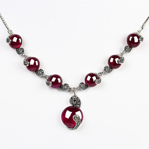 ysjxz283红宝石锁骨项链结婚晚礼服配饰