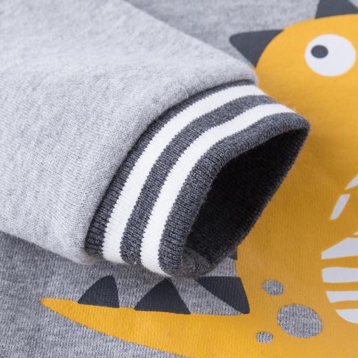 贝贝怡男童装保暖长袖套装秋冬新款宝宝休闲卫衣2件装183T284 商品图5