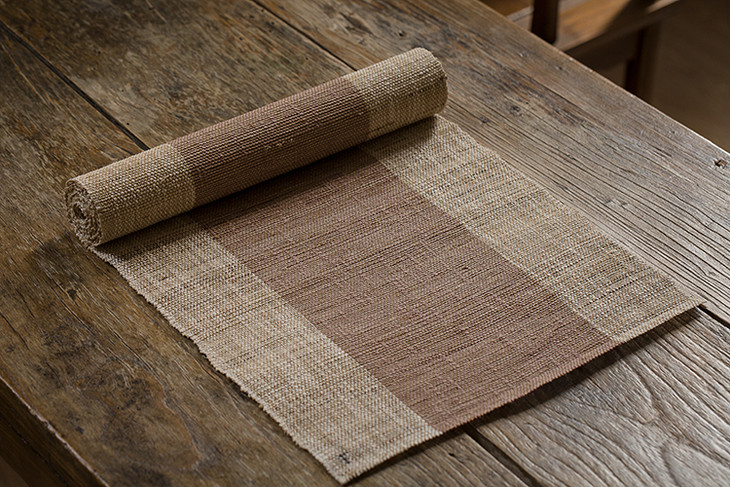 茶香记万载夏布苎麻茶席传统手工编织简雅质朴茶席布