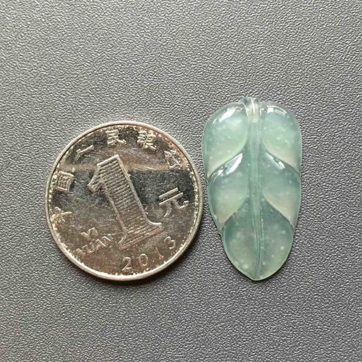 冰种雪花棉翡翠叶子 商品图2