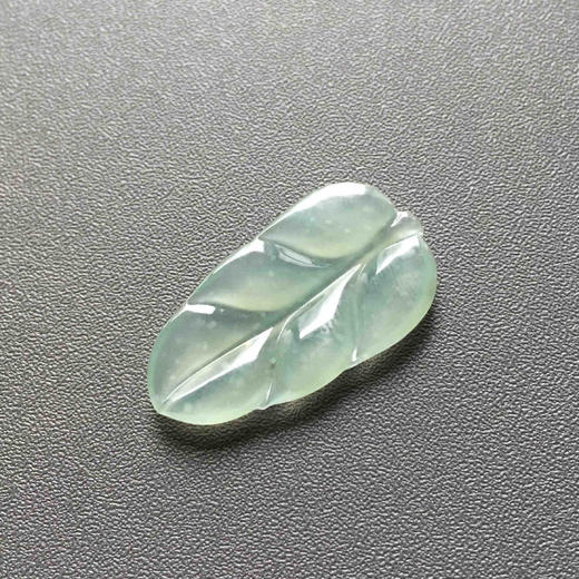 冰种雪花棉翡翠叶子 商品图6