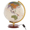 博目地球仪，25cm政区中、英文仿古灯光地球仪木座合金架 商品缩略图0