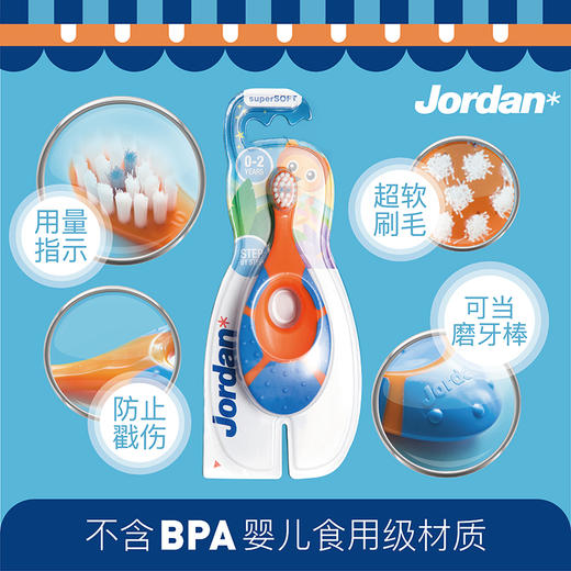 Jordan 婴童牙刷2支装 商品图2