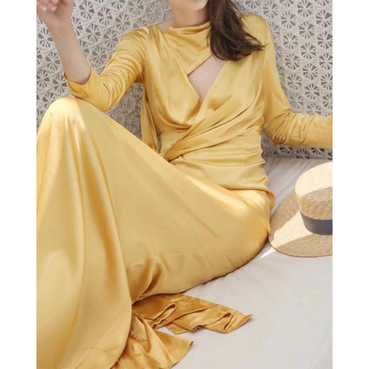 Viktoria Chan | AW18017 Rose Long Gown [真丝连衣裙] 商品图7