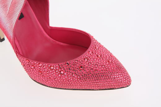 sheme 经典《激情优雅》火烈鸟刺绣羽毛水晶高跟 单鞋 商品图4