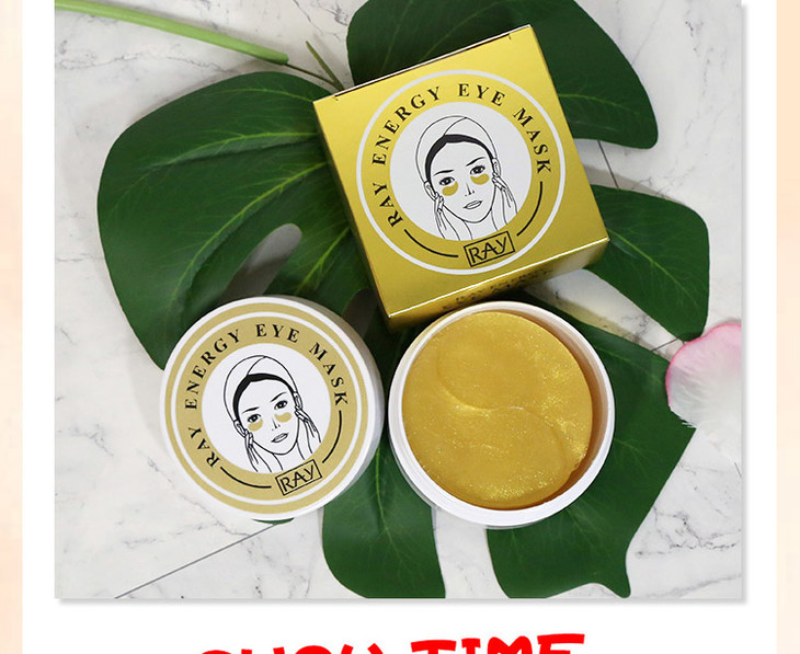 泰国ray黄金眼膜修复眼纹淡化黑眼圈去眼袋抗皱眼膜贴60片