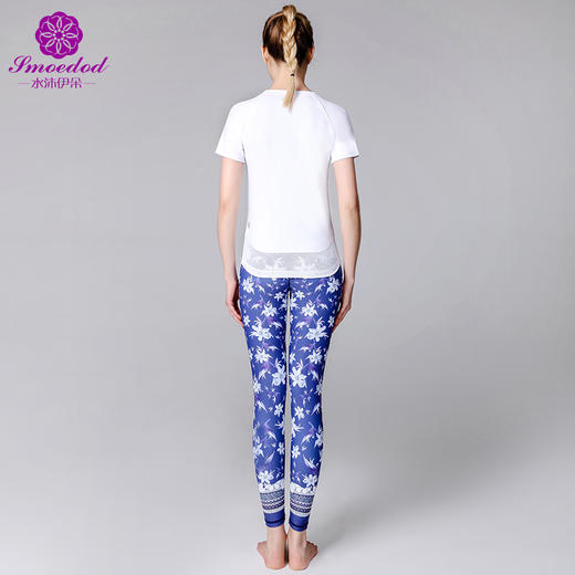 【100元任选4件】水沐伊朵瑜伽短袖5252（无胸垫）（清仓产品，收货7天内支持调换、不退款） 商品图2