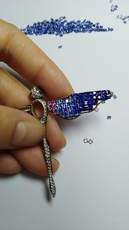 无边镶嵌蜻蜓胸针 商品图9