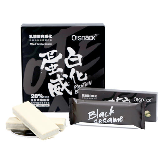 OSNACK黑芝麻高蛋白威化饼干乳清蛋白威化6根装192g 商品图4