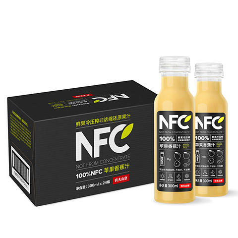 100%NFC苹果香蕉汁300ml*24瓶一箱 商品图0