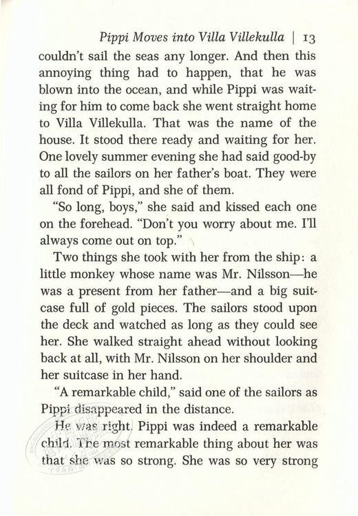 国际安徒生奖：长袜子皮皮  英文原版Lindgren  Pippi Longstocking 商品图2