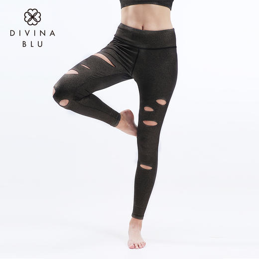 迪唯纳瑜伽（破洞裤）长裤【热那亚长裤16】（售后说明：收货15天内支持调换货） 商品图0