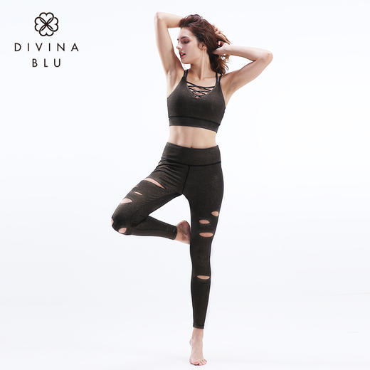 迪唯纳瑜伽（破洞裤）长裤【热那亚长裤16】（售后说明：收货15天内支持调换货） 商品图9