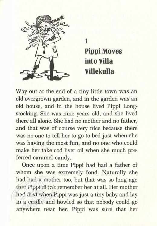 国际安徒生奖：长袜子皮皮  英文原版Lindgren  Pippi Longstocking 商品图1