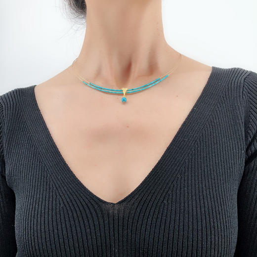 北京仓｜BERND WOLF-Florentine-天然松石 项链［德国设计师］ 商品图1