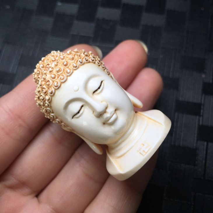 d49921猛犸象牙大日如来佛头